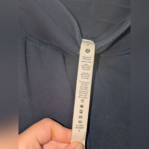 Lululemon Press Pause Jogger (25") Midnight Navy Light Cotton Size 6 Sweatpants - Picture 7 of 7